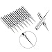 10Pcs 900M-T-I Copper Base Lead-Free Electroplated Iron and Nickel Replaceable Solder Iron Tips Low Temperature Soldering Station Tool Shape I