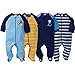 Gerber Baby Boys' 4 Pack Variety Sleep 'n Play