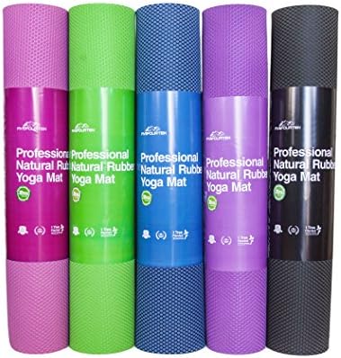 FiveFourTen Foldable Hot Yoga Mat | Non Slip Design for Extra Firm Grip | Absorbs Sweat & Prevents Smells | 100% Organic & Odorless Rubber | Enhanced Cushioning | Fitness- 72in x 24in