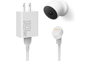 NOOUKUT Power Cable Compatible with Google Nest Cam Outdoor or Indoor Battery, 10W 25Ft Nest Power Connector Weatherproof Charging Cable Power Your Nest Cam Power Cord