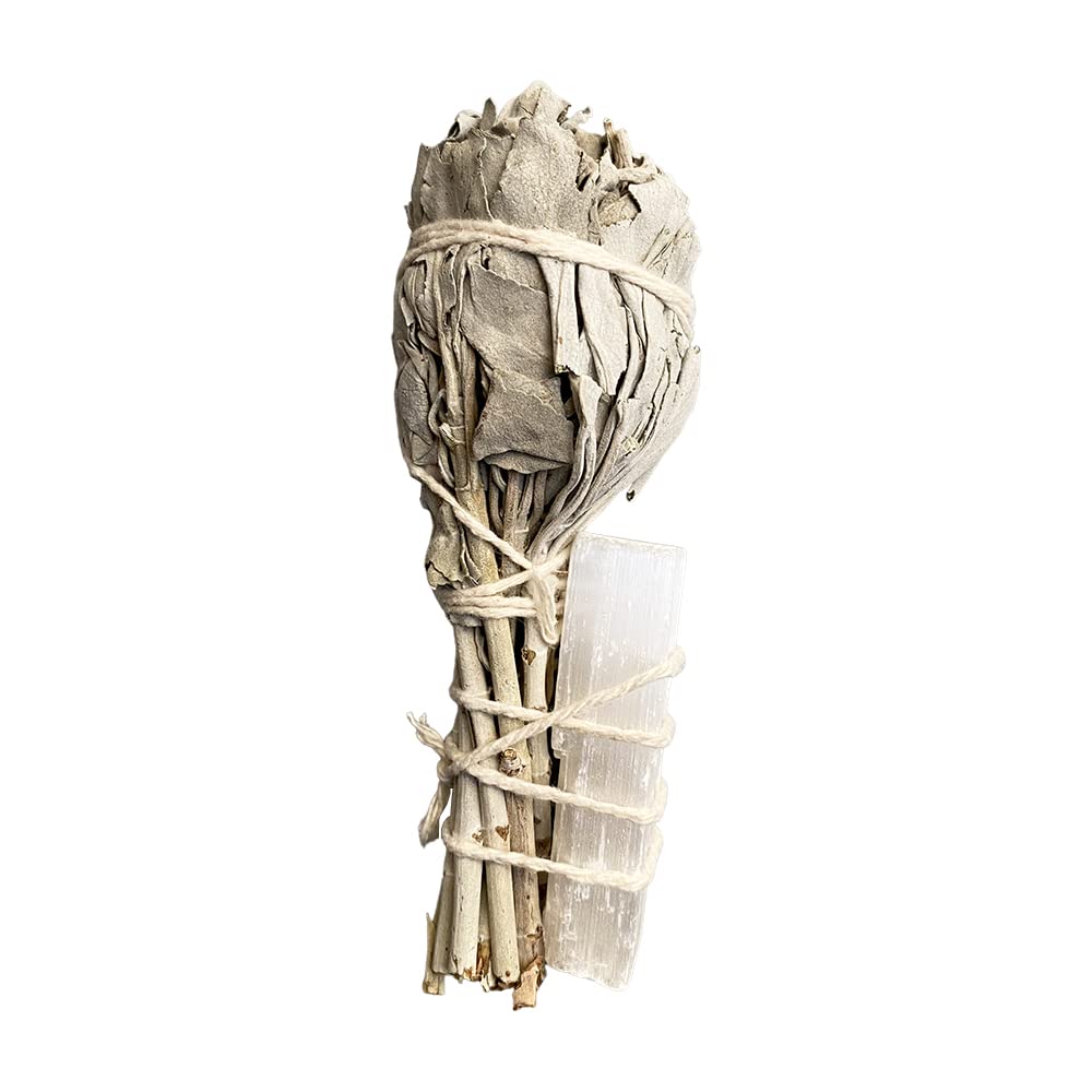 VIE Sage Smudge Stick 4" (Torch White Sage and Selenite 4") — image 1
