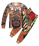 Harbore Maui 2 Piece Pajamas Sets Moana Little Boys Sleepwear Cosplay Children Clothes for 2-10 Years