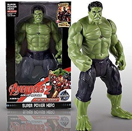 Mom And Kids Avengers Hulk Action Figure Toy for Kids 2-6 Years Multi Colour Big Size,