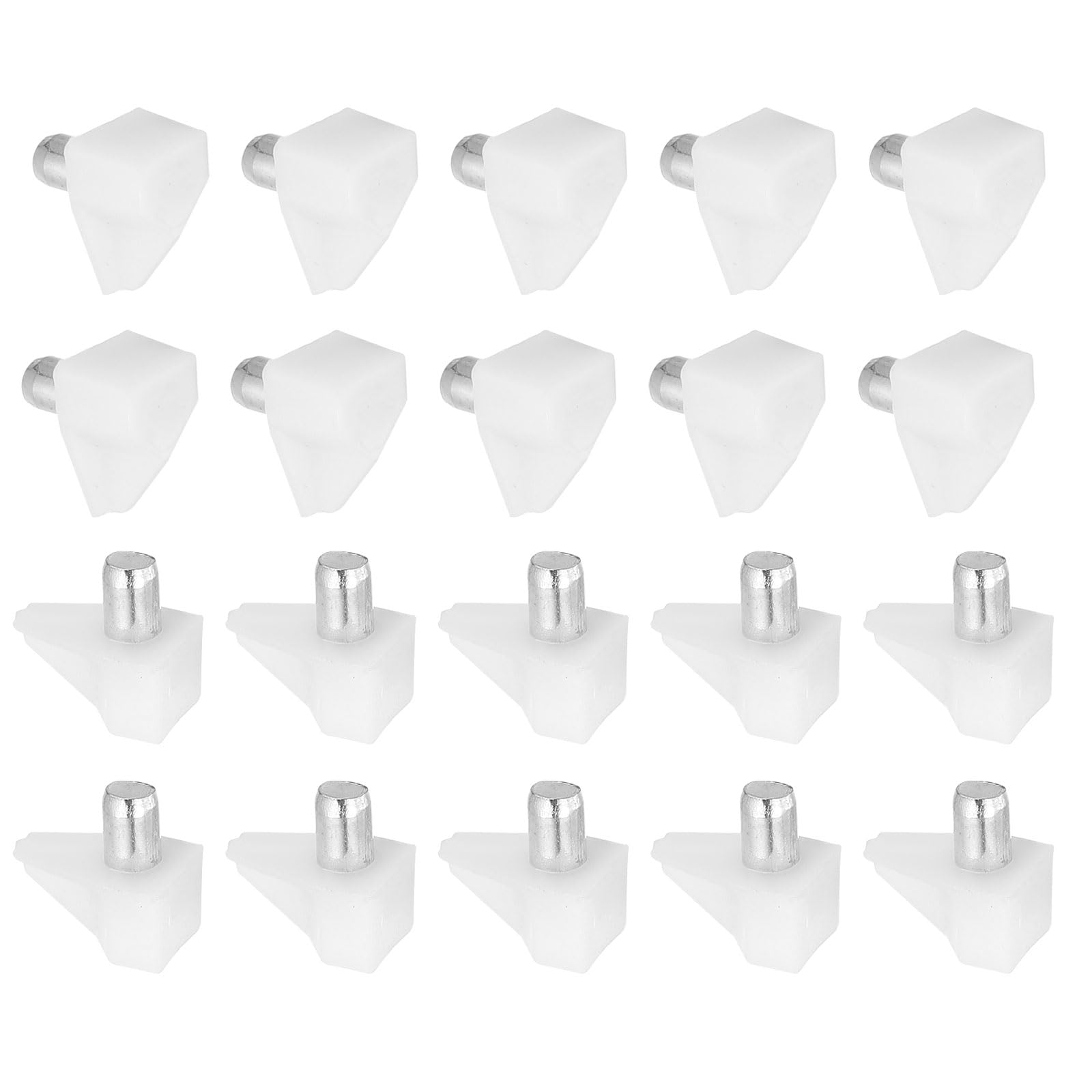 PATIKIL Shelf Support Pegs 0.2", 50pcs Shelf Holder Pins Bracket, Pegs for Shelves for Cabinet, Cupboard, Bookcase, Closet and Glass Case,White