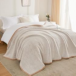 EMME Fuzzy Fleece Warm Throw Blanket 50"x60" Ultra