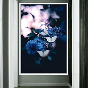 signwin Framed Canvas Wall Art Butterflies Butterfly Colorful...