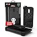 Zizo BOLT Series compatible with Motorola moto g4 Play Case Military Grade Drop Tested with Tempered Glass Screen Protector, Holster BLACK