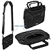 Evecase Portable Slim Neoprene Briefcase Messenger Sleeve Case Bag for Lenovo Yoga Series 13.3-inch Laptop/Ultrabook (w/ Handle and Carrying Strap) – Black