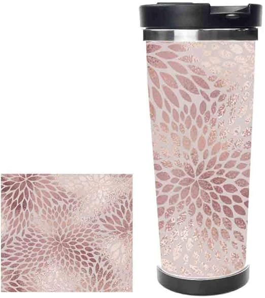 gold marble thermo bottle