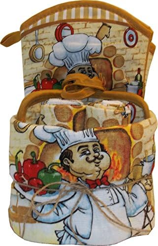 Dish Towel Set 9 Piece Print (Chef)