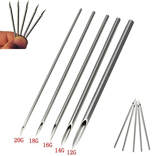 Ear Nose Piercing Needles Yuelong 50pcs Mixed Body Piercing Needles