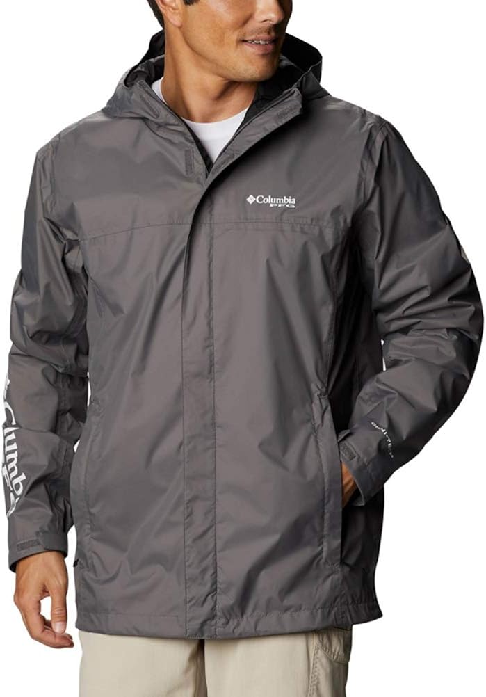 Amazon.com: Columbia Men's PFG Storm Jacket, Waterproof & Breathable, City Grey/Black, Medium 