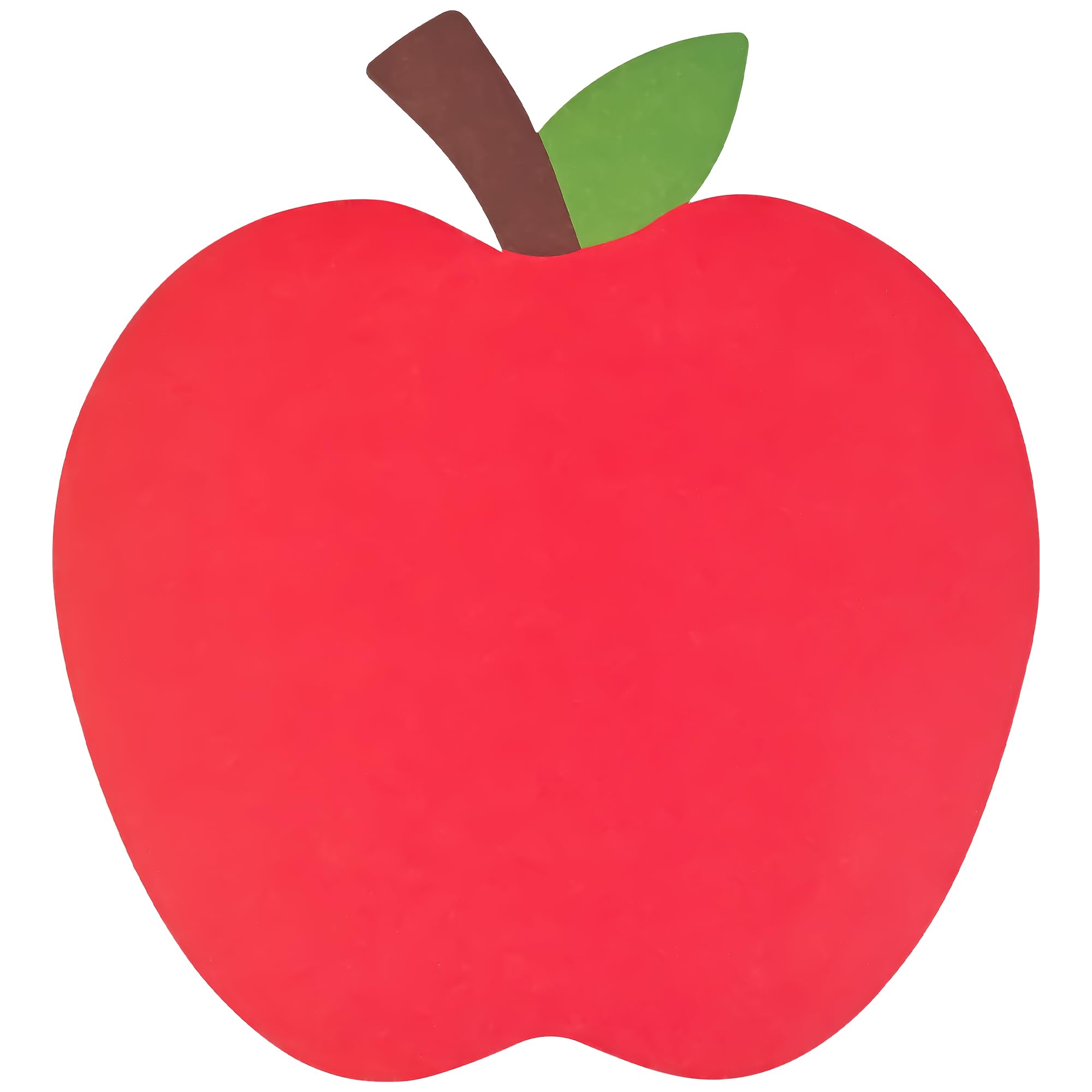 Photo 1 of 50Pcs Back to School Paper Placemats Red Apple-Shaped Disposable Table Place Mats Thank You Teacher 13" Paper Cutouts for Classroom Graduation Birthday Party