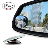 XUZOU Blind Spot Mirror For Cars & SUV,Wide Angle Viewing For Motorcycles, Trucks, Snowmobiles As Well Rust Resistant Aluminum 50mm Rear View Blind Spot Mirrors 2pcs Oval Convex Self Stick