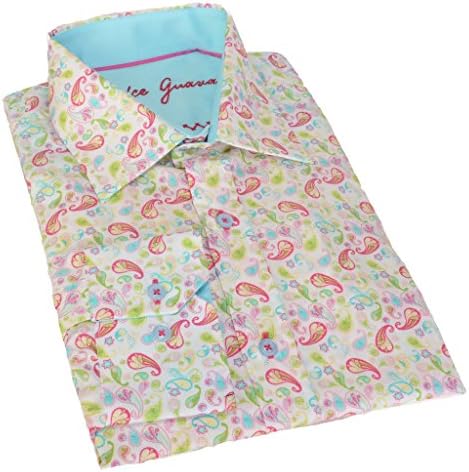 White Floral Button Down Semi-Fitted Shirt