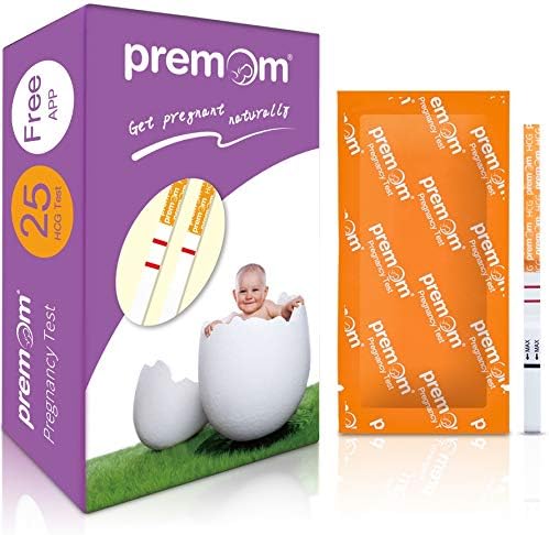 Premom Pregnancy Test Strips, 25 Pack Fertility Test Kit Powered by Premom Ovulation Predictor iOS and Android APP_#PMS-125