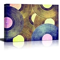 Canvas Wall Art Musical Elements Canvas Prints Home Artwork Decoration for Living Room,Bedroom,Music Room - 12x18 inches