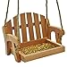 Gardirect Wooden Swing Seat Bird Feeder, Tray Feeder(Cedar)