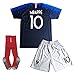 GLL SPORT New 2018#10 MBAPPE Home Yellow Kids Soccer Football Jersey Shorts Socks Youth Sports Kit (9-10 Years)