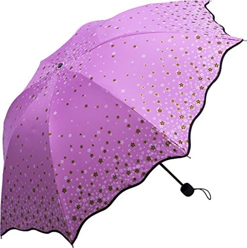 Zero Transmittance Floral Umbrella Black Plastic Super Prevent Sun Index 40+ Parasol Folding Umbrella Creative Arched Princess Western Style Umbrella International Style Parasol