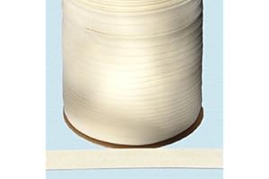 ZIPPERSTOP 1/2" Wide Double-fold Bias Tape ~ Poly Cotton (3 Yards, Off-White)