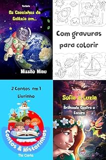 Livro 2 em 1 Luzia Brilhando Contra o Escuro & Os Caezinhos da Galáxia em...Missão Miau : Coleção 2 em 1