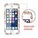 Dailylux Shockproof Case for iPhone 5 / 5C / 5S / SE, PC + Soft Silicone Three Layers Armor Anti-Slip Protective Defensive Hard Back Cover, Pineapple Rose Gold