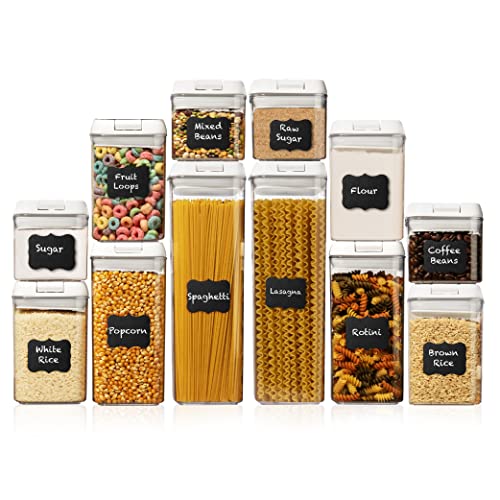 Shazo Airtight Food Storage Containers 12 PC Set, Kitchen Pantry