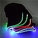 JIGUOOR LED Hat Light Up Baseball Cap Flash Glow Party Hat Rave Accessories for Festival Club Stage Hip-hop Performance (Battery Powered, Blue)