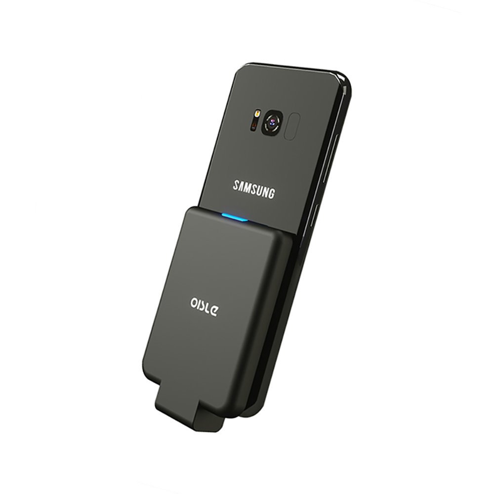 Draft OISLE Portable Cordless Battery Bank Portable Charger Type-C Port Mini Power Bank 4500mAh External Battery Pack Ultra-Compact High-Speed LED Indicador light for Andriod of SAMSUNG, HUAWEI-Black