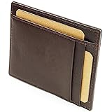 Mens RFID Slim Card Wallet with Zipper