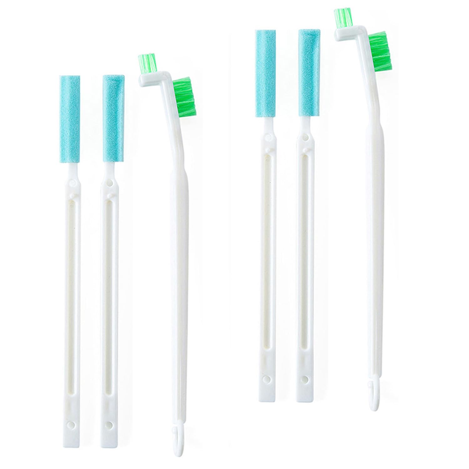 Condello Casa Bottle Cap Brush Mini with Little Flat Detail Scrubbers, Tiny Crevice Split Crack Cleaner for Cleaning Groove Gap Corner of Lids, Window Door Tracks, Grout, Small Parts & Keyboard (6)