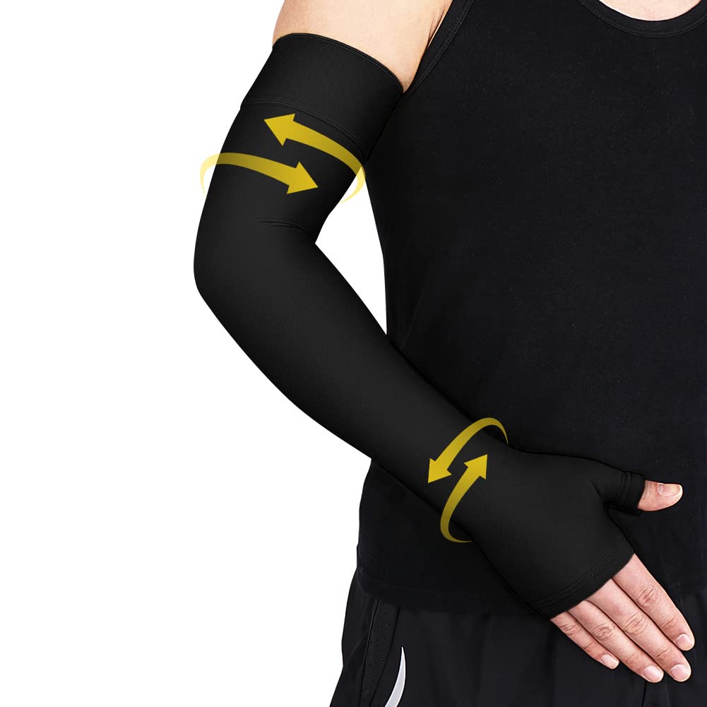 beister Medical Compression Arm Sleeve for Men Women（Single）, 20-30 mmhg Full Arm Support for Pain Relief, Lymphedema