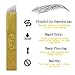 Tattoo Blade 100 Pics Tattoo Needles Copper PCD Permanent Eyebrow Makeup Manual Tattoo Bevel Blades 12 Needles Permanent Makeup Needles Blade Kit
