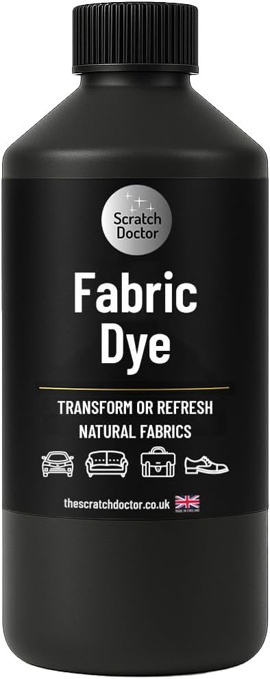 The Scratch Doctor Black Fabric Dye Permanent Fabric Paint for Upholstery