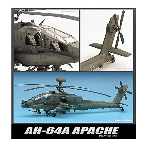 Academy 12262 AH-64A Apache 1/48 Scale Model Kit - Thumbnail 3