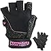 Contraband Pink Label 5127 Womens Vegan Weight Lifting Gloves w/Synthetic Microfiber Amara Leather (Pair) - Machine Washable Fingerless Workout Gloves Designed for Women (Black, Small)