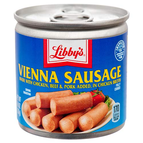 New 371708 Libbys Vienna Sausage 4.6 Oz (24Pack) Can Food Cheap Wholesale Discount Bulk Food