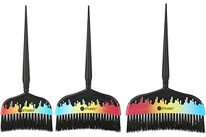 STYLANCE Hair Color Brush Tool kit - for Hair Styling Salon Home DIY Barber - 3PCS (Yellow)