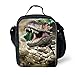KIds Insulated Reusable Lunch Bags For Food Children 3D Dinosaur Lunch Box Warmer With Shoulder Adjustable Strap