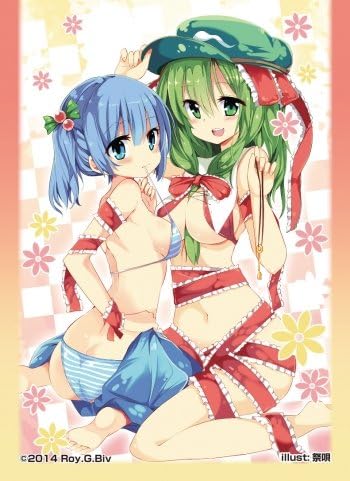 Amazon Co Jp 東方project カードスリーブ 河城にとり 鍵山雛 Roy G Biv 文房具 オフィス用品