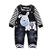 Cute Baby Boys Clothes Toddler Boys' Romper Jumpsuit Overalls Stripe Rompers Sets