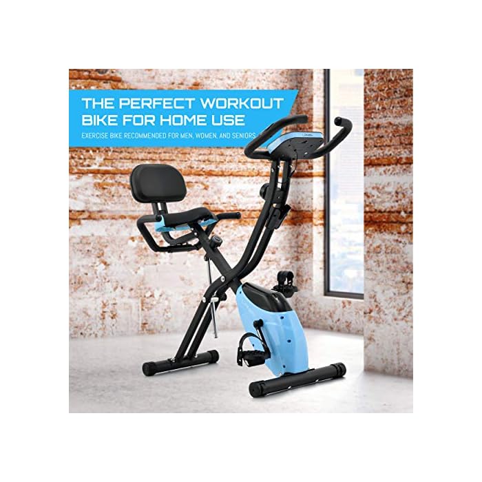 LANOS Workout Bike For Home 2 In 1 Recumbent Exercise Bike and