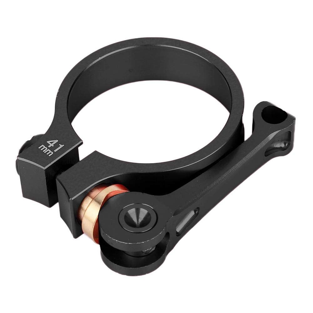 VGEBY Bike Seatpost Clamp, 41mm CNC Aluminum Alloy Bike Seat Tube Clip(black) for Cycling