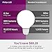 Philips LED Non-Dimmable G25 Frosted Light Bulb: 500-Lumen, 2700-Kelvin, 6.5-Watt (60-Watt Equivalent), E26 Base, Soft White, 6-Pack