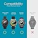 Spigen Tempered Glass Screen Protector [GlasTR Slim] Designed for Galaxy Watch 42mm (2018) / Gear Sport (2017) / Gear S2 (2015) [9H Hardness] - 3 Pack