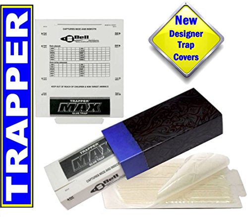 Trapper Glue Traps 10 Pk & Mr. Masterson Blue Designer Covers for Mouse, Insects, Bed Bugs, Spiders, Crickets & Roaches. Non-Toxic Peanut Butter Scent Sticky Boards. Insecticide Free Pest Control. Trapper Glue Traps 10 Pk & Mr. Masterson Blue Designer Covers for Mouse, Insects, Bed Bugs, Spiders, Crickets & Roaches. Non-Toxic Peanut Butter Scent Sticky Boards. Insecticide Free Pest Control.