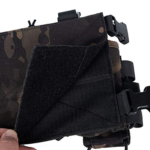 Trido Chest Rig Tactical Airsoft,Molle Multicum Paintball Rigs Police