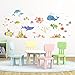 DECOWALL DS8-1611 Sea Adventure Kids Wall Stickers Wall Decals Peel and Stick Removable Wall Stickers for Kids Nursery Bedroom Living Room d?cor
