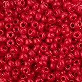 John Bead Czech Glass Seed Beads 8/0 (22g) Terra Intensive Red for DIY Jewelry Making Beads